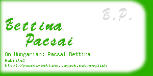 bettina pacsai business card